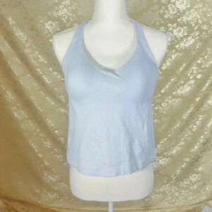 y2k Vintage Bali Light Blue Halter Top Built in Bra Women's Size 36B